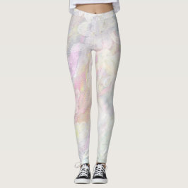 *~* Marmorspitze-schillernde Pastellrosa-Blues Leggings