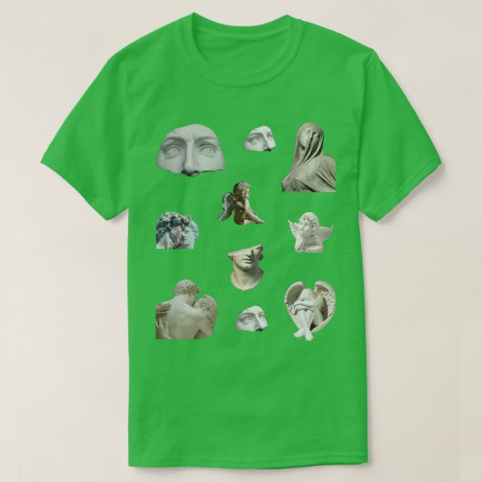 Marmorstatuen Renaissance Kunstästhetik T-Shirt (Design vorne)