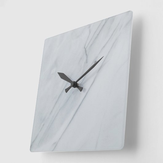 Marmorstein 10,75" quadratische Acrylwand Quadratische Wanduhr (Winkel)