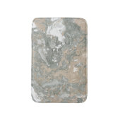 Marmorstein Abstrakt cremig Beige Elfenbein grau Badematte (Vorderseite Vertikal)