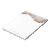 Marmorstein agodiert geode Glitzer Notizblock (Rotiert)