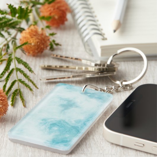 Marmorstein Akryllischer Schlüsselanhänger (Vorderseite rechts)