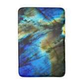 Marmorstein aquamarin türkisfarbenes Indigoblau Badematte (Vorderseite Vertikal)