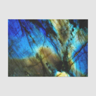 Marmorstein aquamarin türkisfarbenes Indigoblau Seidenpapier