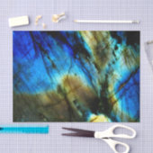 Marmorstein aquamarin türkisfarbenes Indigoblau Seidenpapier (Handwerk)