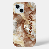 Marmorstein Gold Earth Tone iPhone / iPad Gehäuse
