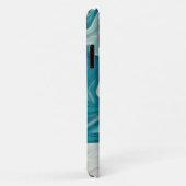 Marmorstein grau und blau Case-Mate iPhone hülle (Hinten/Rechts)