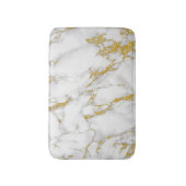 Marmorstein in grauem Weiß und Gold Badematte (Vorderseite Vertikal)