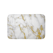 Marmorstein in grauem Weiß und Gold Badematte (Vorderseite)