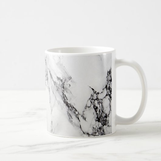 Marmorstein in grauen und schwarzen Farben Kaffeetasse (Rechts)