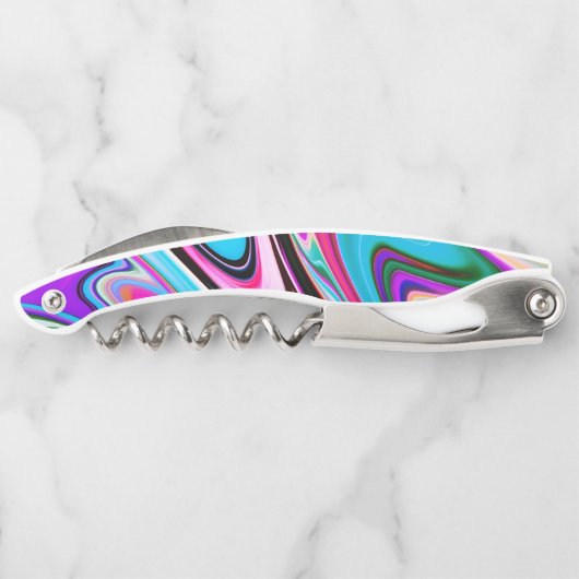 Marmorstein in hellen Farben Kellnermesser (Rückseite)