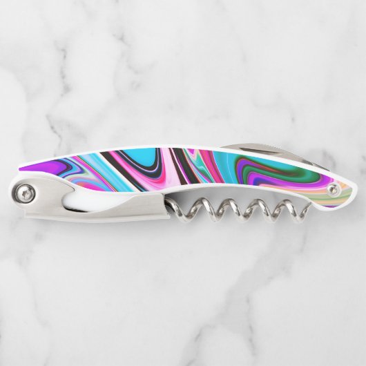 Marmorstein in hellen Farben Kellnermesser (Vorderseite)