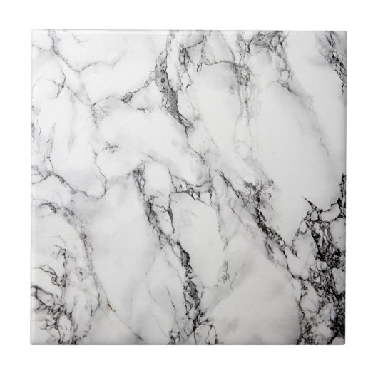 Marmorstein in Schwarz-Weiß-Farben Fliese (Vorderseite)