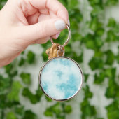 Marmorstein Premium Runder Schlüsselanhänger (Hand)