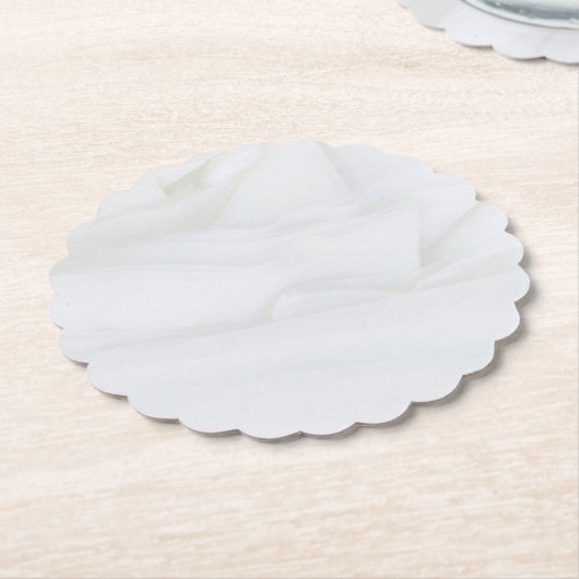 Marmorstein-Scalloped Round Untersetzer (angewinkelt)