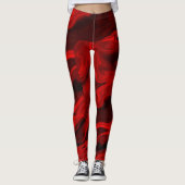 Marmorstein sieht blutrote Leggings aus (Vorderseite)