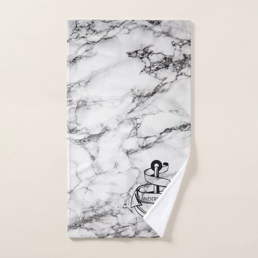 Marmorstein und Anker Badhandtuch Set (Handtuch)