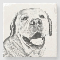 Marmorstein-Untersetzer - Labrador Retriever