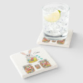 Marmorstein Untersetzer Oster (Seitenansicht)