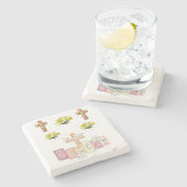 Marmorstein Untersetzer Oster (Seitenansicht)