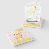 Marmorstein Untersetzer Oster (Seitenansicht)