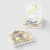 Marmorstein Untersetzer Oster (Seitenansicht)