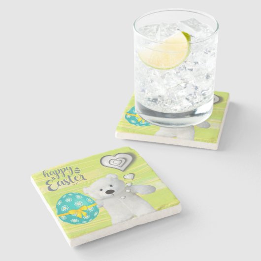 Marmorstein Untersetzer Oster (Seitenansicht)