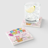 Marmorstein Untersetzer Oster (Seitenansicht)