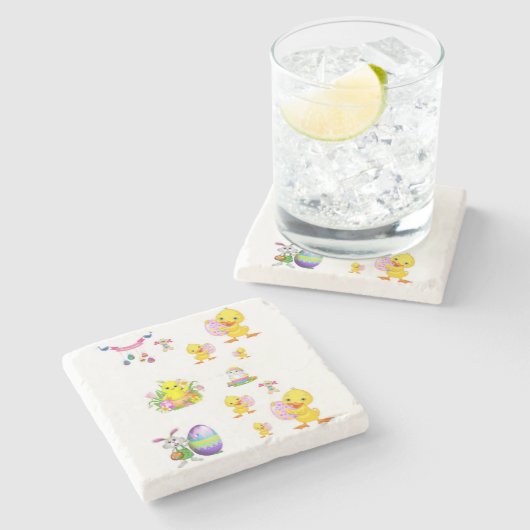 Marmorstein Untersetzer Oster (Seitenansicht)