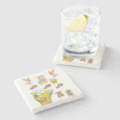 Marmorstein Untersetzer Oster (Seitenansicht)