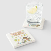 Marmorstein Untersetzer Oster (Seitenansicht)