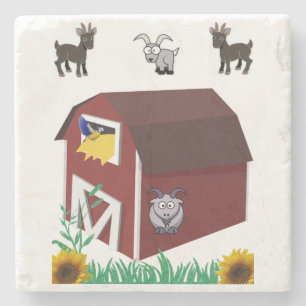 Marmorstein Untersetzer Sonnenblume