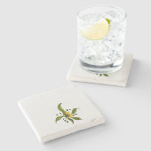 Marmorstein-Untersetzer Steinuntersetzer (Seitenansicht)