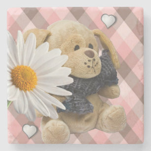 Marmorstein Untersetzer Valentine's Day Teddy Bear