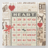 Marmorstein Untersetzer Valentinstag (Vorderseite)