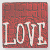 Marmorstein Untersetzer Valentinstag (Vorderseite)