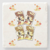 Marmorstein Untersetzer Valentinstag (Vorderseite)