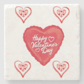 Marmorstein Untersetzer Valentinstag (Vorderseite)