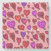 Marmorstein Untersetzer Valentinstag (Vorderseite)