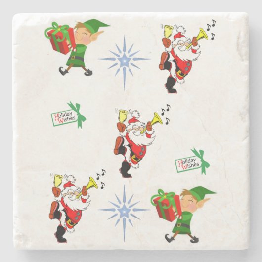 Marmorstein Untersetzer Weihnachten (Vorderseite)