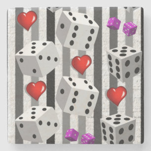 Marmorstein Untersetzer Würfel