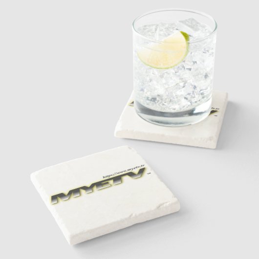 Marmorstein von MYETV Steinuntersetzer (Seitenansicht)