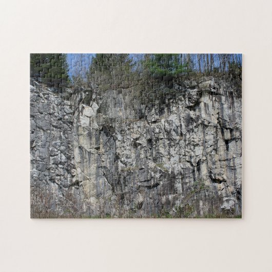 Marmorsteinklippe Natur Puzzle (Horizontal)