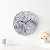 Marmorsteinmuster Acrylmauer-Uhr Große Wanduhr (Zuhause)