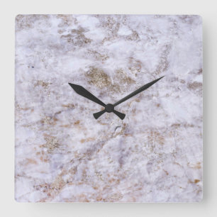 Marmorsteinmuster Acrylmauer-Uhr Quadratische Wanduhr