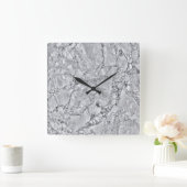 Marmorsteinmuster Acrylwand Uhr (Zuhause)