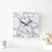 Marmorsteinmuster Acrylwand Uhr (Zuhause)