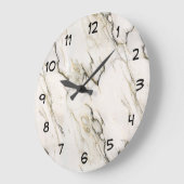 Marmorsteinmuster Große Wanduhr (Winkel)