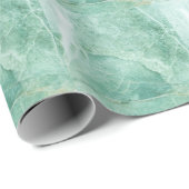 Marmorsteinmuster, grüne Textur. Geschenkpapier (Rolleneckpunkt)