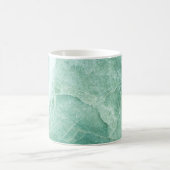 Marmorsteinmuster, grüne Textur. Kaffeetasse (Mittel)